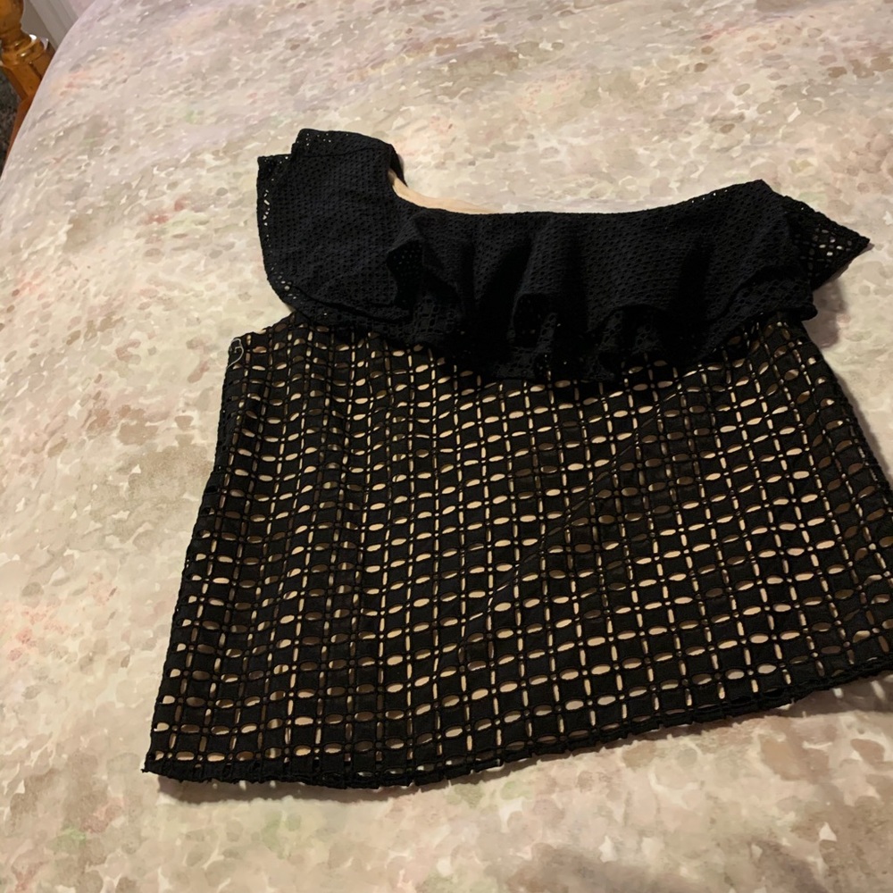 Ann Taylor one shoulder shirt